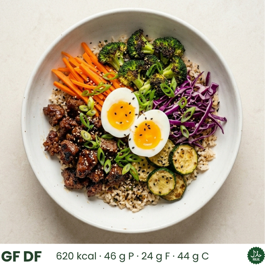 Kalbi Ground Beef Bibimbap