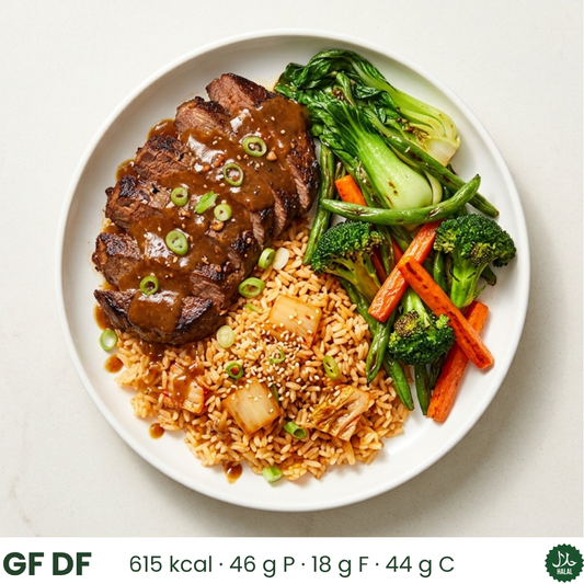 Korean Beef Steak & Kimchi Fried Rice